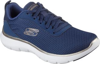 Skechers Womens/Ladies Flex Appeal 5.0 Uptake Contrast Trainers (Navy/Gold) - Size UK 4
