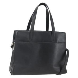 Loewe Pre-owned Leren Handtas - Dames - Pre-owned - Zwart - Maat: ONE Size Leer