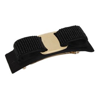 Ferragamo Accessoires, Dames, Zwart, ONE Size, Vara Bow Hairclip