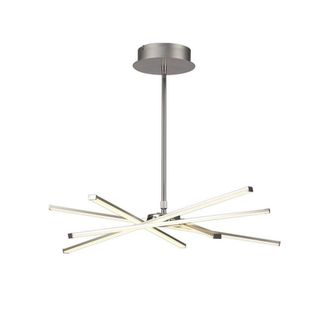 Netlighting Star Pendant Chrome 69cm 3700lm 42W Dimmable LED in Silver