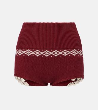 Magda Butrym Crochet wool shorts