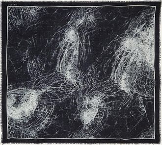 Alexander McQueen Smashed Glass-Print Silk Shawl