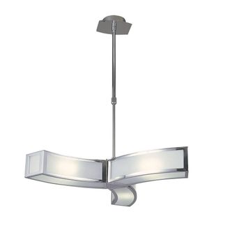 Netlighting Duna GU10 Pendant 3 Light L1SGU10 Polished Chrome in Grey