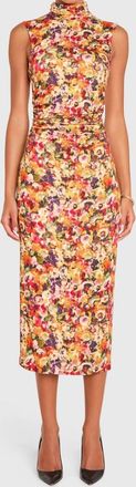 Amanda Uprichard Damira Midi Dress In Potpourri Print