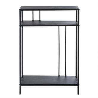 Calicosy Consola alta de metal negro h90 cm