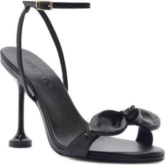 Arezzo Addie Ankle Strap Sandal in Black at Nordstrom, Size 6.5
