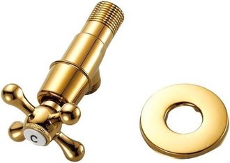 No Brand Una V&aacute;lvula Angular De Lat&oacute;n De 1/2 Pulgada, V&aacute;lvula De Cierre Para Inodoro, 10265 Mm, Adecuada Para Cocinas, Balcones, Inodoros, Ba&ntilde;os, Fregaderos, L