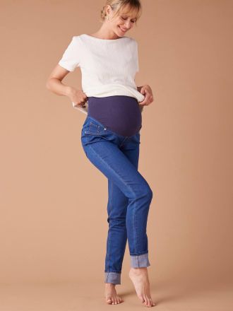 Envie de Fraise Umstands-Jeggings ENVIE DE FRAISE, WATERLESS-Denim dunkel blau