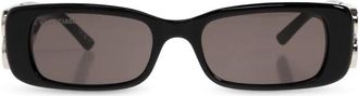 Balenciaga Dynasty Rechthoekige Zonnebril - Dames - Zonnebrillen - Zwart - ONE Size - Accessoires