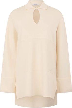 Max Mara Blouse - Dames - Blouses - Beige - M - Overhemden