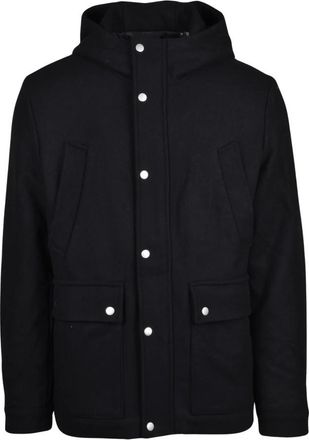 Jack & Jones Parka - Heren - Winterjassen - Zwart - XL - Wol - Jassen