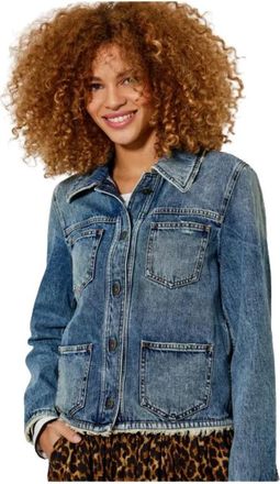 Five Jeans Vesten - Dames - Spijkerjassen - Blauw - S - Denim - Jassen