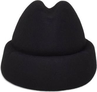Gigi Burris Millinery Sharina Wool Felt Hat in Black at Nordstrom, Size Medium