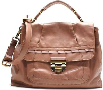 Nina Ricci Leather Shoulder + Top-Handle Bag