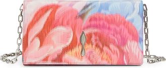 Christian Louboutin Bettina Floral Tissu Chin&eacute; Clutch in Pink Multi/Silver at Nordstrom