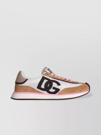 Dolce & Gabbana dragon suede blend sneakers