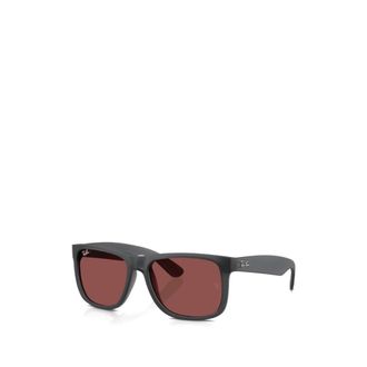 Ray-Ban Justin Zonnebril - Heren - Zonnebrillen - Grijs - 55 MM - Nylon - Accessoires