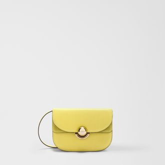 Furla Sfera Borsa A Tracolla Mini M Yellow Giallo Pelle Di Vitello Morbida + Camoscio Donna