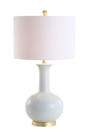 Jonathan Y Designs Brussels 27 Contemporary Transitional Ceramic/Metal LED Table Lamp in White at Nordstrom