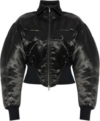 Charlotte Knowles M-Claw Bomber Jacket - Dames - Bomber jackets - Zwart - S - Leer - Jassen