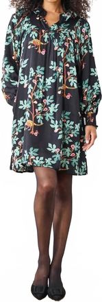 Printfresh Magnolia Dress In Black Multicolor