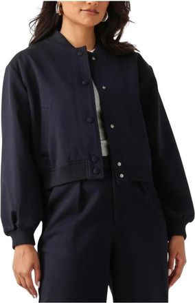 Notre-V Donkerblauwe Stijlvolle Jas Vrouwen - Dames - Bomber jackets - Blauw - XL - Jassen