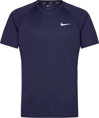 Nike Swim T-Shirt Hydrogu - Heren - Sportshirts - Blauw - XL - Polyester - Fitness