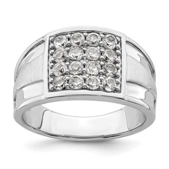Diamond2Deal 14k White Gold Lab Grown Diamond Wedding Band Ring 1.5Ct Clarity- VS Color- G-H