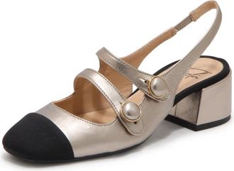 Roberto Festa Milano Tiglio Arianna Sling-back - Dames - Pumps - Geel - 37 EU - Schoenen