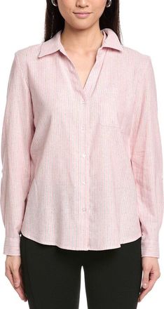 Jones New York Y-Neck Button Front Tunic