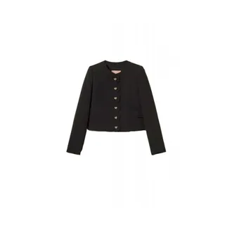 Twinset Dames, Jassen, Zwart, Maat: XL Leer