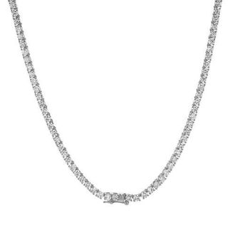 LuvMyJewelry Zeno 10K Gold Lab Grown Diamond Tennis Chain - 2.6mm in 10K White Gold at Nordstrom