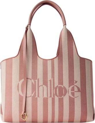 Chlo&eacute; Tassen, Dames, Veelkleurig, ONE Size, Katoen, East-West Tote Bag met strepen