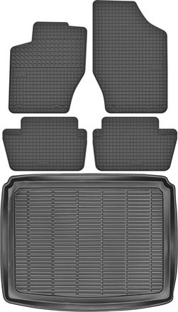 OEM Alfombrilla De Maletero Max-mat 911609 + Alfombrillas Motohobby 160101 - Peugeot 307 Hatchback De 2001 A 2007. Sin Tapones