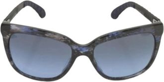 Chanel Pre-owned Accessories, female, Blue, Size: ONE SIZE Pre-owned Plastic Sunglasses