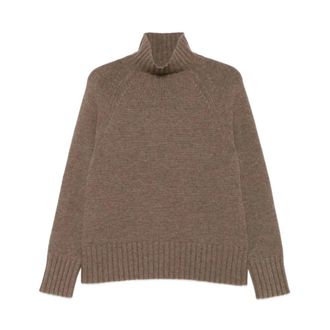 Max Mara Dames, Truien, Bruin, Maat: M Wol