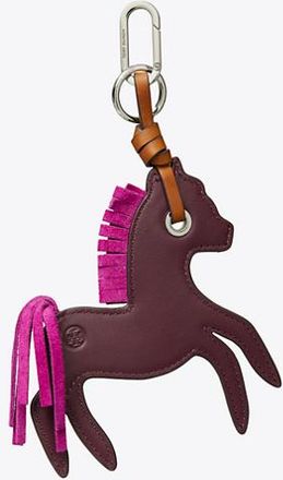 Tory Burch Womens Leather Horse Bag Charm, One Size