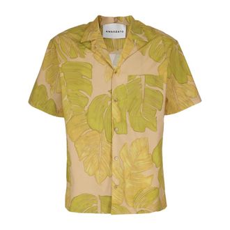 Amaranto Short Sleeve Shirts - Heren - Korte mouwen Overhemden - Veelkleurig - XL - Katoen - Overhemden