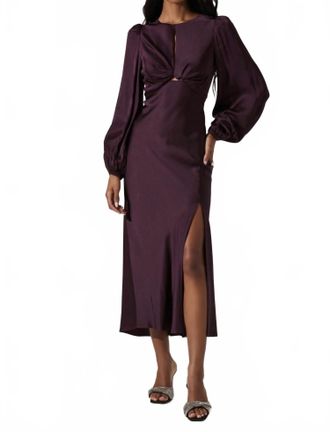 Astr Womens Suzy Dress In Wine