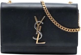 Saint Laurent Pre-owned Cross Body Bags, female, Black, Size: ONE SIZE Pre-owned The Kate Crossbody Bag
