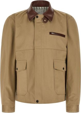 sacai Jassen, Heren, Beige, M, Katoen, Cotton Chino Blouson