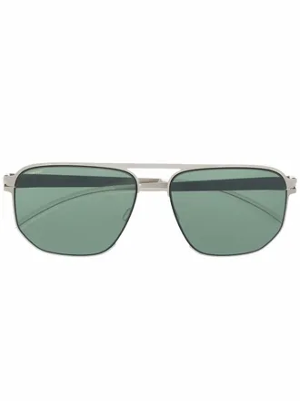 Mykita Occhiali da sole squadrati Perry - Argento