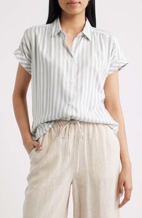 Beach Lunch Lounge Darby Short Sleeve Button-Up Shirt in Meadowlark at Nordstrom, Size X-Large