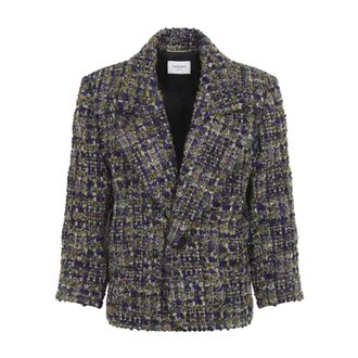 Saint Laurent Dames, Jassen, Veelkleurig, Maat: S Tweed