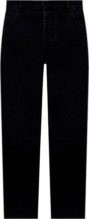 Balmain Black Loose Solid Jeans