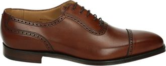 Crockett & Jones Elegante Cognac Leren Business Schoenen - Heren - Nette schoenen - Bruin - 46 EU - Leer - Schoenen