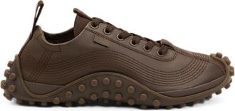 Ami Brown Suede Rubber Stud Sneakers