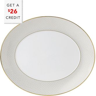 Wedgwood 13In Arris Oval Serving Platterwith $26 Credit
