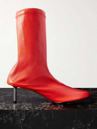 Jil Sander Stivaletti In Pelle - Rosso