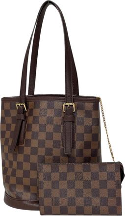 Louis Vuitton Damier Brown Handbag Tote Bag (Pre-Owned)